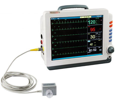 calidad  Competitive 12.1 Inch Medical Metal Display With Capnograph Multiparameter Smart Icu Price Ambulance Patient Monitor fábrica